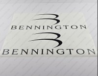 Bennington Boat Logo Decals Set of 2 x 22"